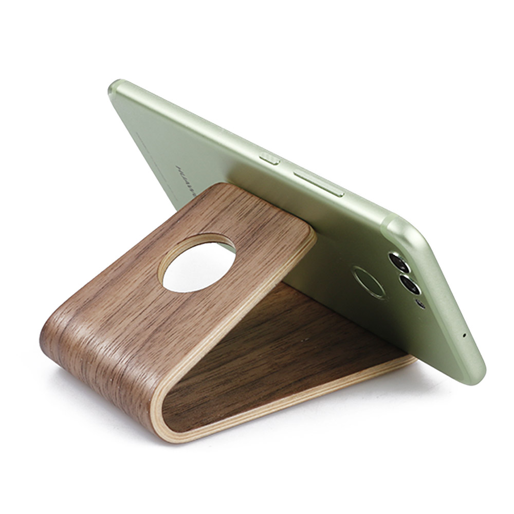 

Real Natural Wood Stand Holder For iPhone 6 6s 7 Plus Mobile Phone Stands Universal Wooden Bracket Holde