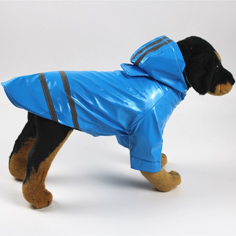 Outdoor Puppy Pet Rain Coat S XL Hoody Waterproof Jackets PU Raincoat