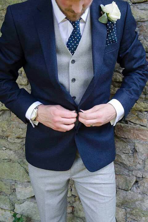 

Handsome Groomsmen Notch Lapel Groom Tuxedos Mens Wedding Dress Man Jacket Blazer Prom Dinner 3 Piece Suit(Jacket+Pants+Tie+Vest) B285, Same as image