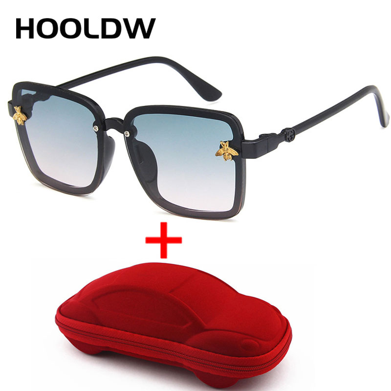 

HOOLDW Fashion Square Kids Sunglasses Brand Design Children Oversize Sun Glasses Boys Girls Outdoors Travel UV400 Goggle Eyewear
