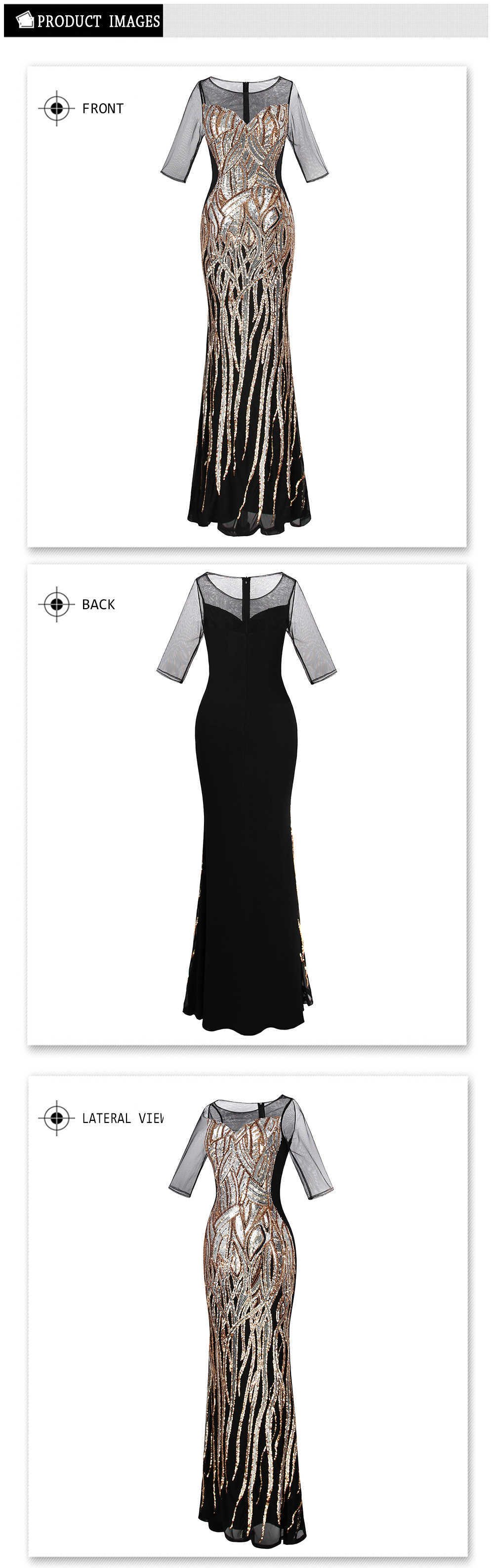 View Goldenes Kleid Illusion Pics