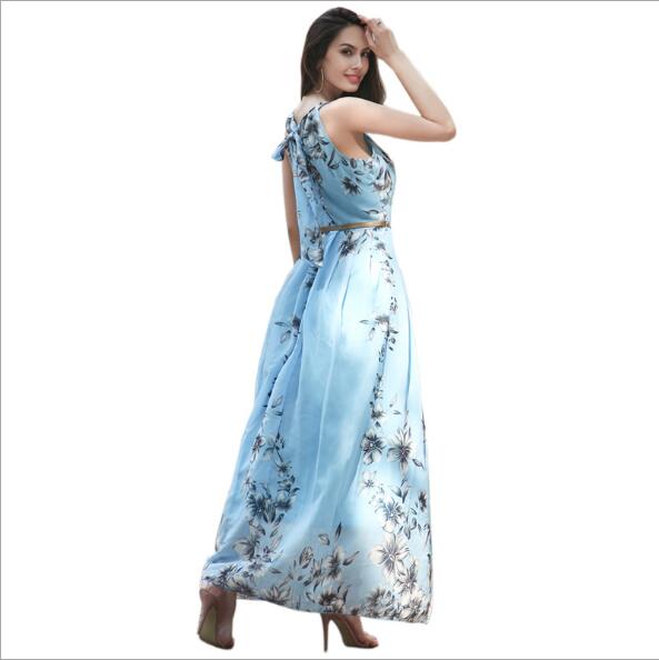 

206 Women's Jumpsuits,Casual Dresses, Rompers skirt floral dress with sleeveless dresses nuevo estilo vestido para chicas mujeres wt19, As pic