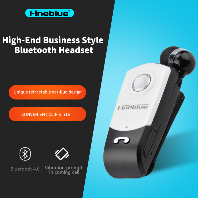 

Fineblue F960 Bluetooth Earphone Wireless Handsfree Earbuds business Headset with Mic Calls Remind Vibration Wear Clip Driver