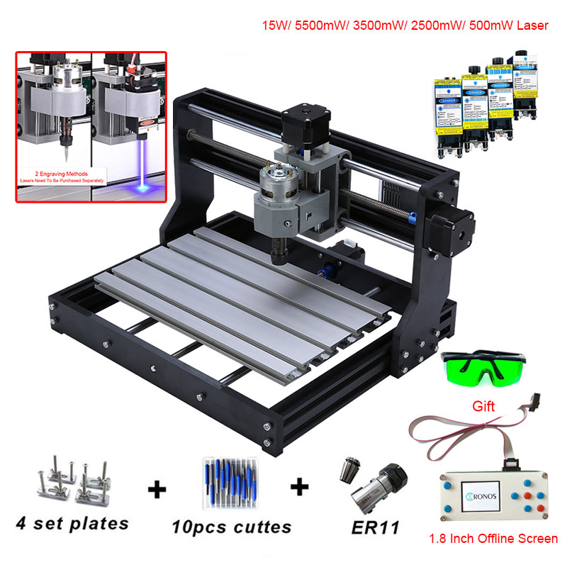 

CNC 3018 PRO Mini Laser Engraver With ER11 GRBL CNC Router For Hobby Engraving Machine Wood PCB PVC CNC3018 Engraver