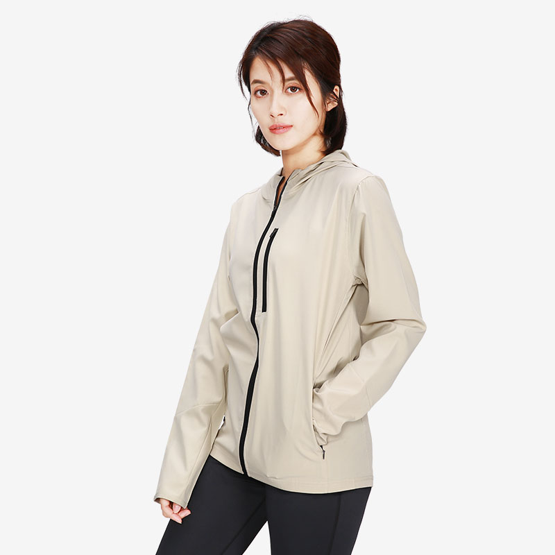 

2020 Spring Women Home Fitness Yoga Shirt Elastic Running Gym Jogging Zip Jacket Coats Quick-Drying Workout Sport Jackets, Khaki