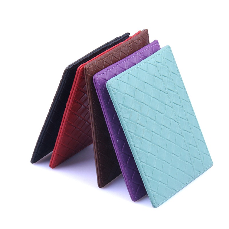 

2019 New PU Embossed Woven Pattern Men And Women Card Package Wallet Card Package CB-018, Red