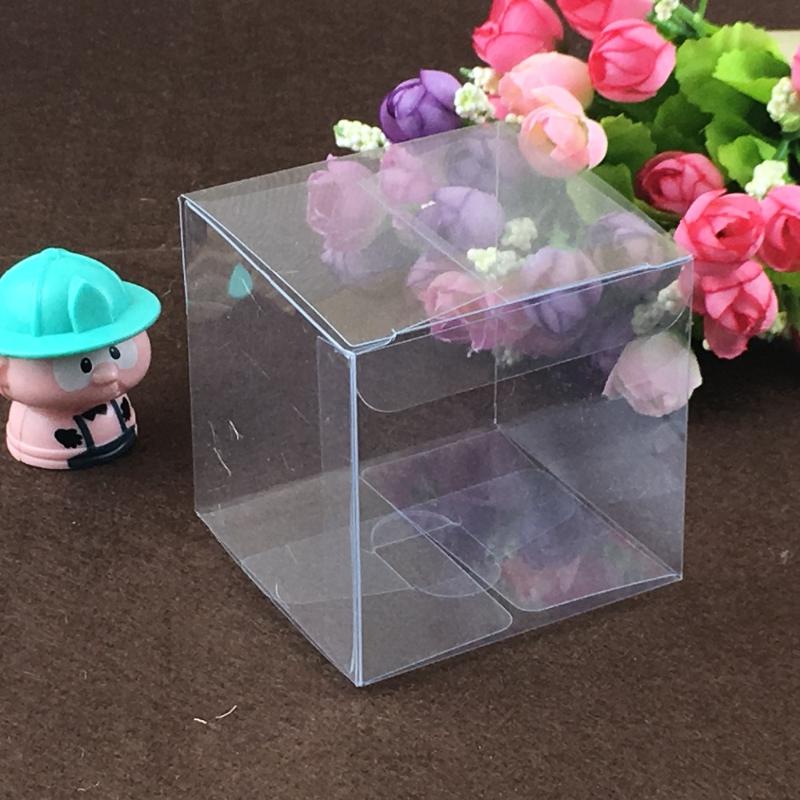 

Wholesale 6x6x6cm Clear PVC Box Packaging boxes Christmas Gift Box Transparent PVC 100PCS/Lot