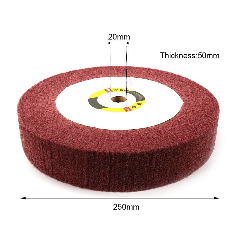 

4~12 Inch Non-woven Abrasive Flap Grinding Polishing Wheel 4/5 Bore 320 Grit