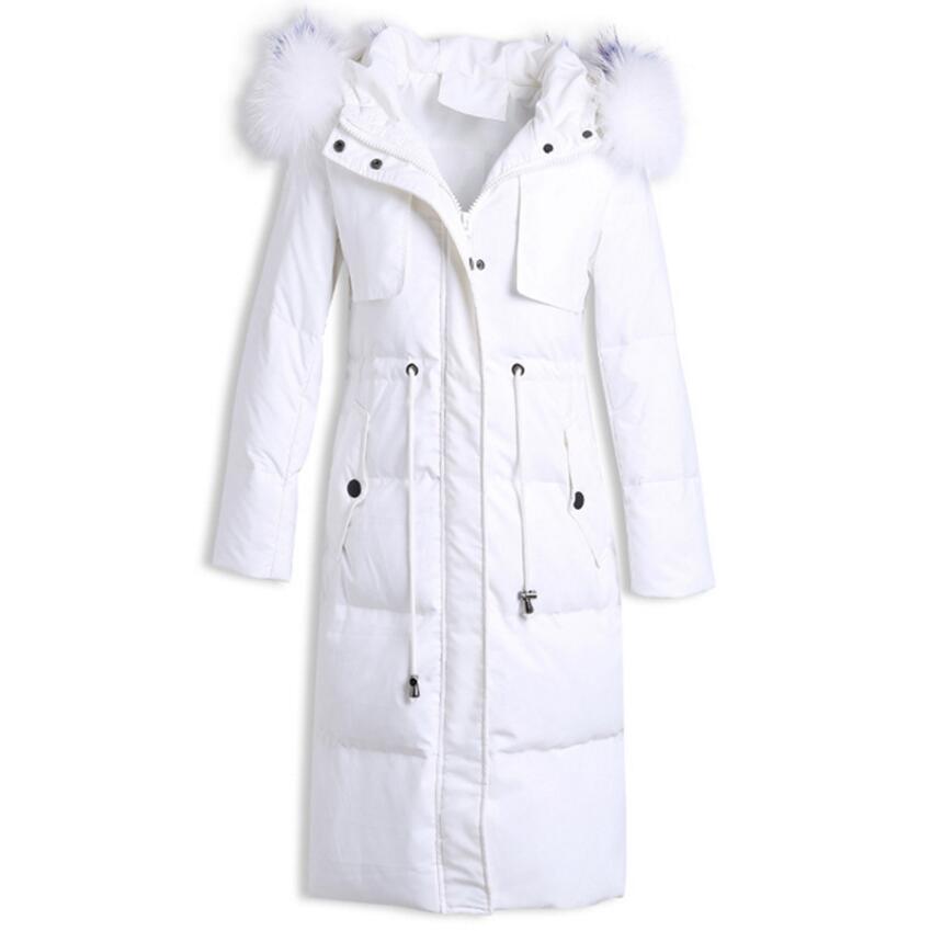

White Fur Collar 2018 Winter Women' Duck Down Jacket Women Small Coat Female Down Jacket Lady Warm Thicken Coat