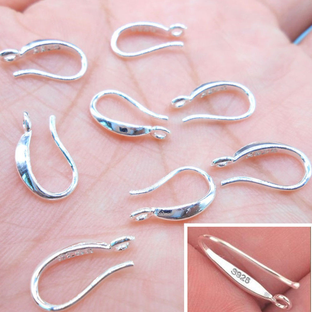 Gold Plated Flattened Earhook Fishhook 15 x15mm-100pcs.