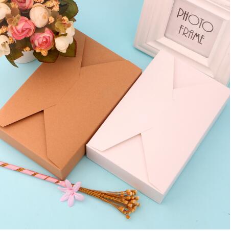 

Brown & White Envelope Box Gift Box Packaging for Sweets Candies Paper for Cookie Presents Carton Caixa