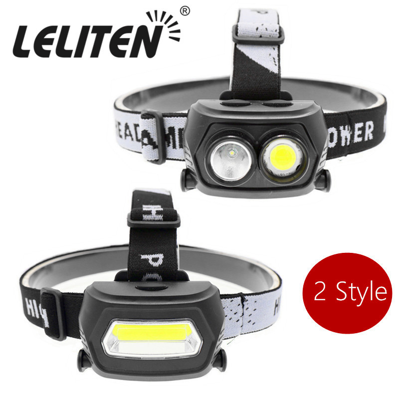 

AC / Rechargeable COB LED Headlamp Outdoor headlamp camping torch Headlight hiking + AC/Charger + Built in battery