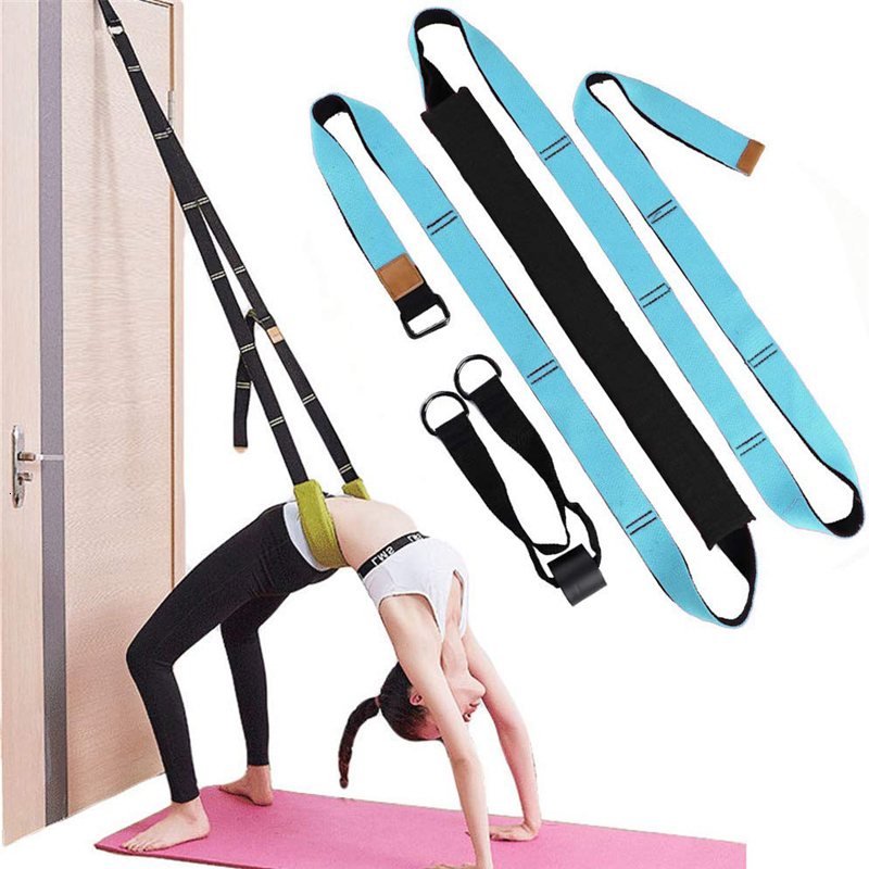 

Yoga Resistance Bands Double Thickening Strap Accessories Belt Door Split Legs Auxiliary Equipment Leg Press Lacing Stretch Aid, Blue