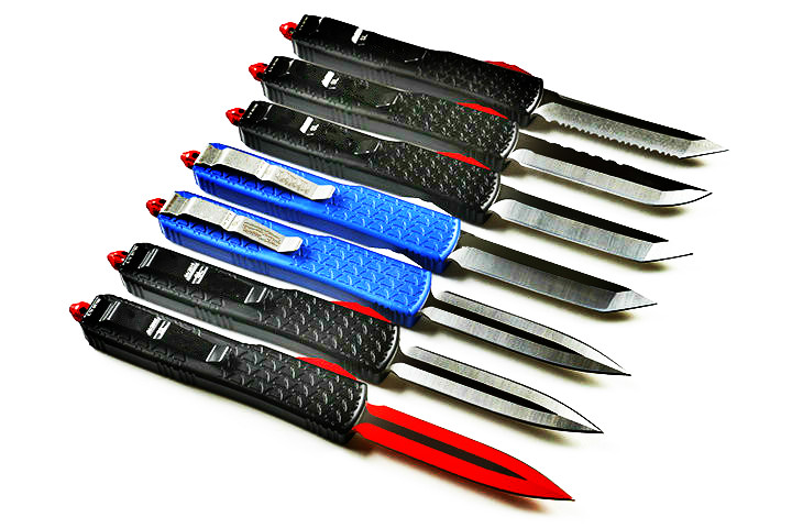 

A8 CNC JEDI 7 CR17Mov Aluminum double action tactical self defense folding automatic knife automatic knives auto knife23542513