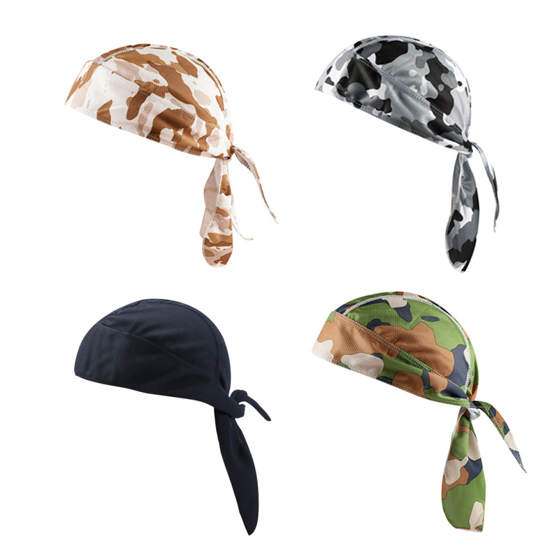 

Cycling Cap Quick Dry Head Scarf Men Running Riding Bandana Headscarf Ciclismo Pirate Cap Headband Men Head hat, Black