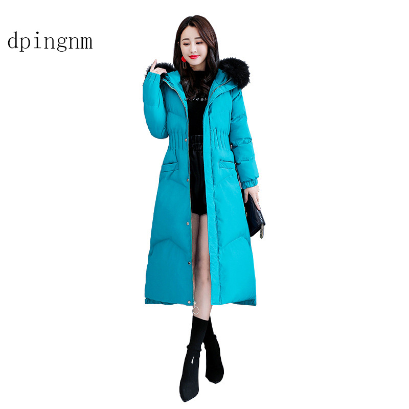 

dpingnm 2018 new high quality women's winter jacket simple cuff design windproof warm female coats fashion brand parka GWD12665