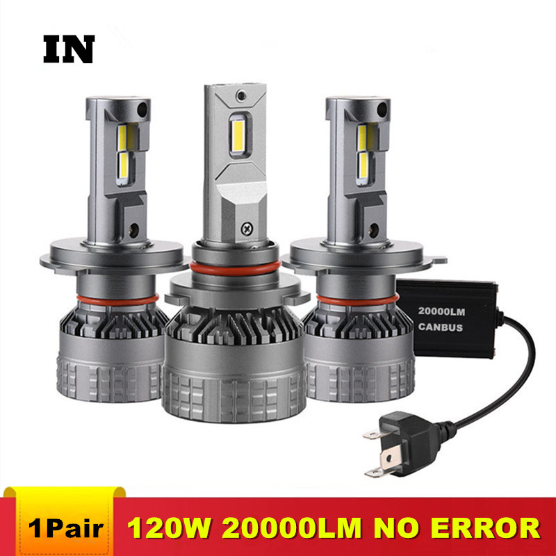 

IN 120W 20000LM H11 H7 H4 Led CANBUS H1 led lamp H8 9006 HB4 9005 HB3 Auto Fog Lights Car Headlight Bulbs H9 Headlamps