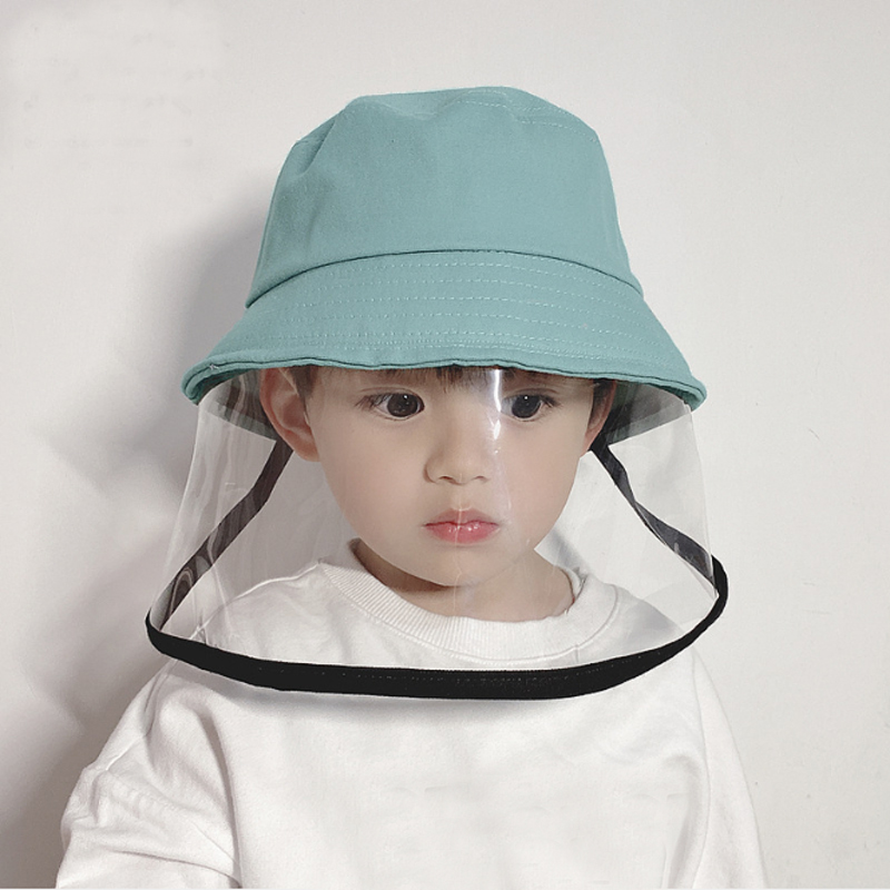 

Children Hat For Girl Boy Protection Face Bucket Hat Anti-Spitting Splash Waterproof Windproof Outdoor Kids Safe Visor, Yellow mask