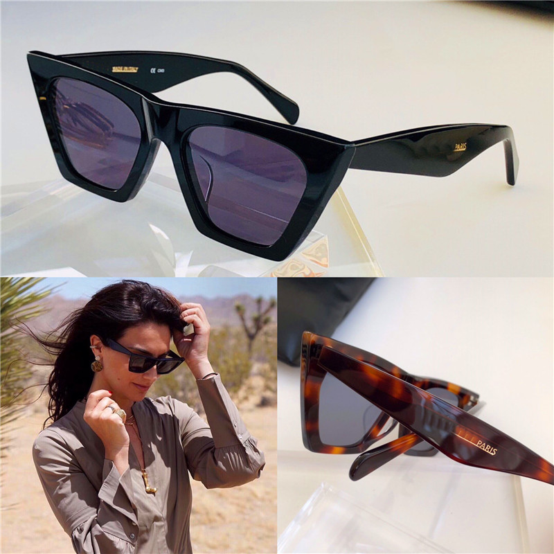 

new fashion wholesale design sunglasses 41468 small cat eye frame simple generous style uv400 protection eyewear top quality with case
