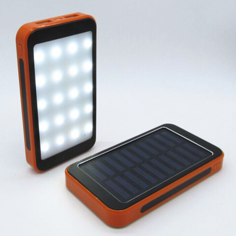 

Camping Mobile Power New with LED Lamp Panel Polymer Solar Charging Camping Lamp