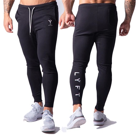 

Men New Winter Spring Fitness Pants Loose Plus Size 3XL Casual Cargo Style Trousers Male Outdoor Bodybuilding Pantalons, Black