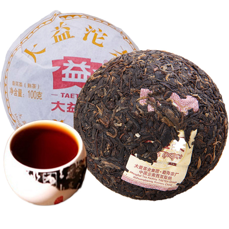 

100g Yunnan Dayi V93 Ripe Puer Tea Organic Natural Black Puerh Tea Old Tree Cooked Puer Tea Healthy Green Food Preference