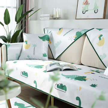 

Summer washed ice silk sofa cushion, non-slip summer mat cushion sofa cover, cool cushion
