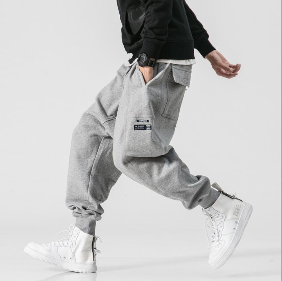 

Januarysnow New Fashion Tracksuit Bottoms Mens Casual Pants Cotton Sweatpants Mens Joggers Track Sport Sweatwear Trousers Gyms Clothing, Black