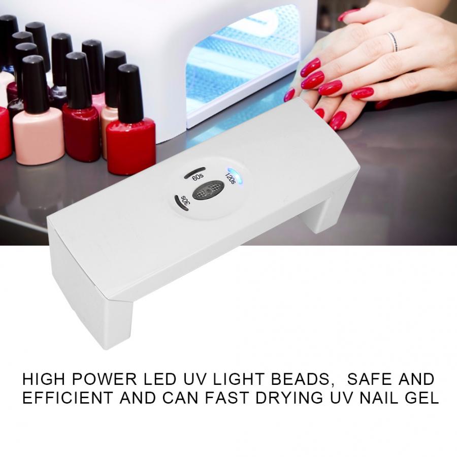 

4.5W LED UV Nail Dryer Nail Gel Drying Machine for Care Art 100-240V LED UV Dryer, Red