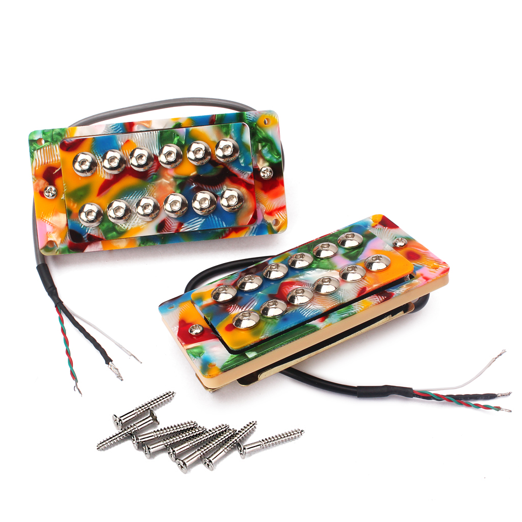 

Colorful Electric Guitar Humbucker Neck Bridge Pickups Screw Kit