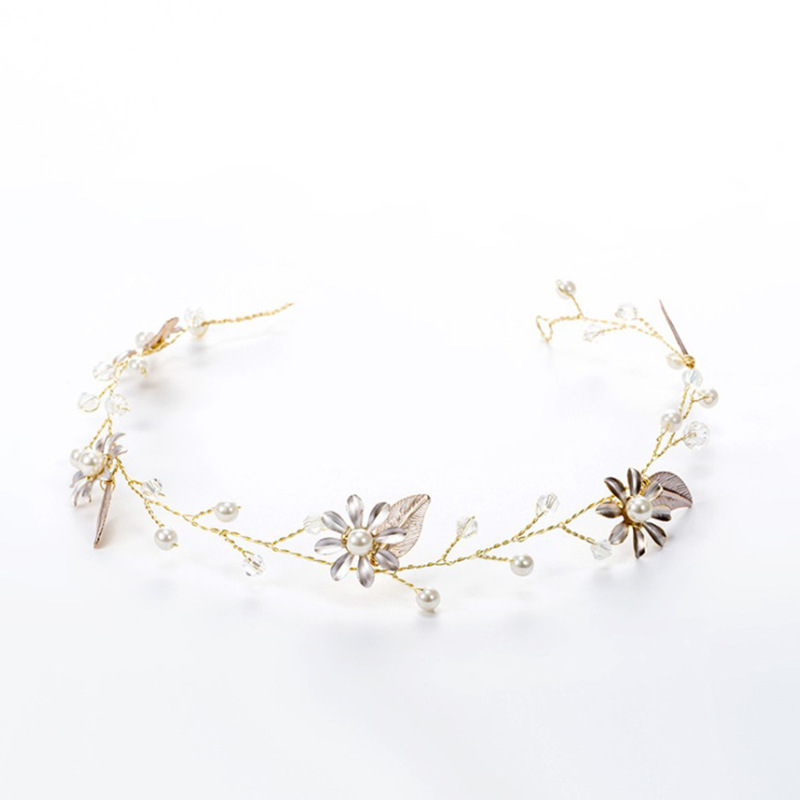 

Expert Alloy Oil Painting Alloy Soft Chain Hair Band Bride Wedding Bridesmaid Girl Accessories Hair A Group Of