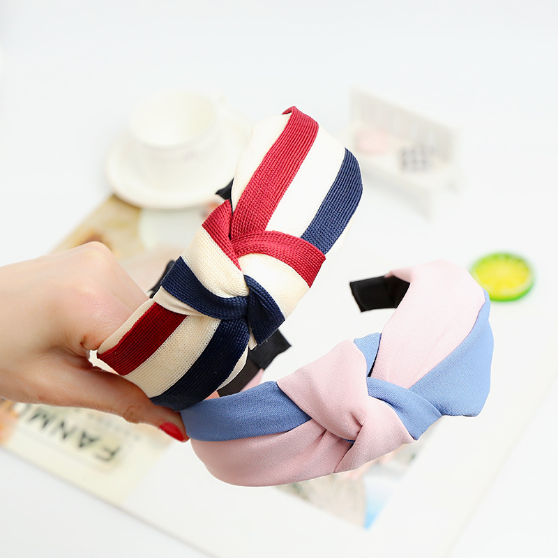 

Top Knot Hair cross Headband Elastic Hairband Hair Accessories for Women Flower hoop for Girls headwear headdress