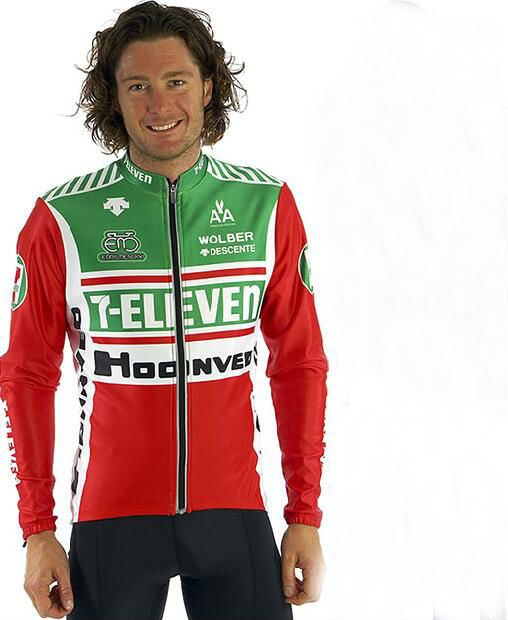 

SPRING SUMMER ONLY CYCLING JACKETS CLOTHING LONG JERSEY ROPA CICLISMO 2020 7 ELEVEN TEAM SIZE:XS-4XL, Black;red