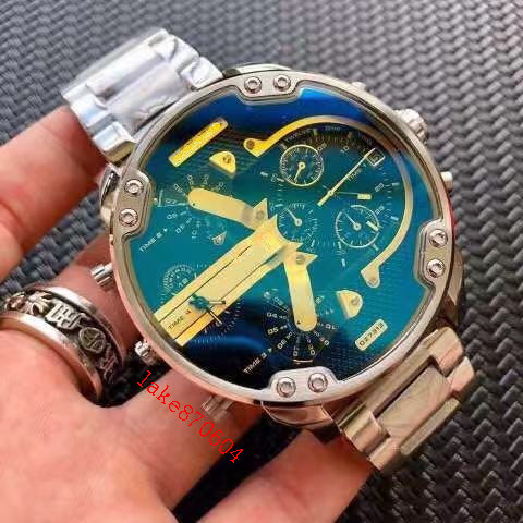 

real top JAPAN MOVEMENT DZ watch mens SPORT wristwatch DZ7312 DZ7313 DZ7314 DZ7315 DZ7333 DZ7370 DZ7395 DZ7396 DZ7406 DZ7414 DZ7888 WATCH, Slivery;brown
