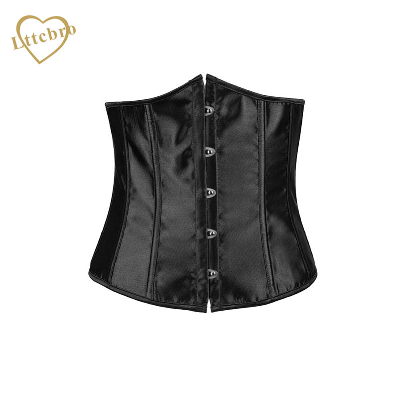 Leather Corset Brown Steel Boned Underbust Steampunk Heavy Shaper Size 18-40/"