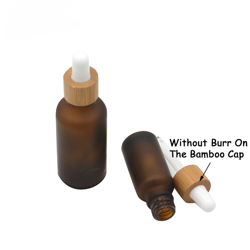 Download 2020 15ml 30ml 50ml Frosted Amber White Glass Dropper Bottle With Bamboo Cap 1oz Glass Bamboo ...