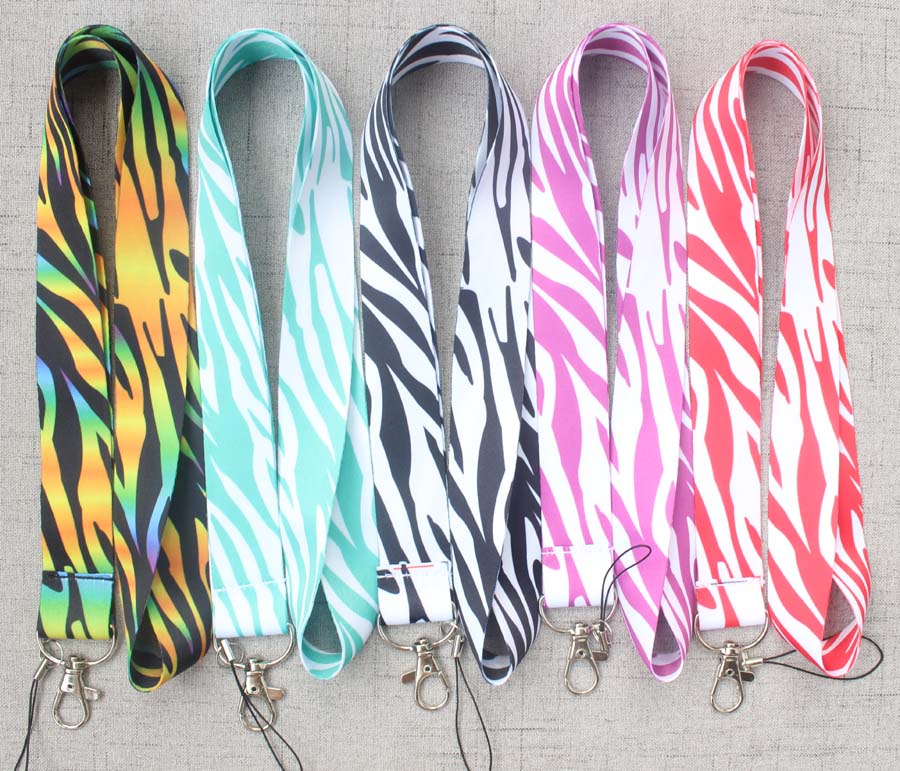 

Zebra pattern logo Lanyard Cool Keys Lanyard - Premium Quality Key Lanyard for with ID Badge Holders