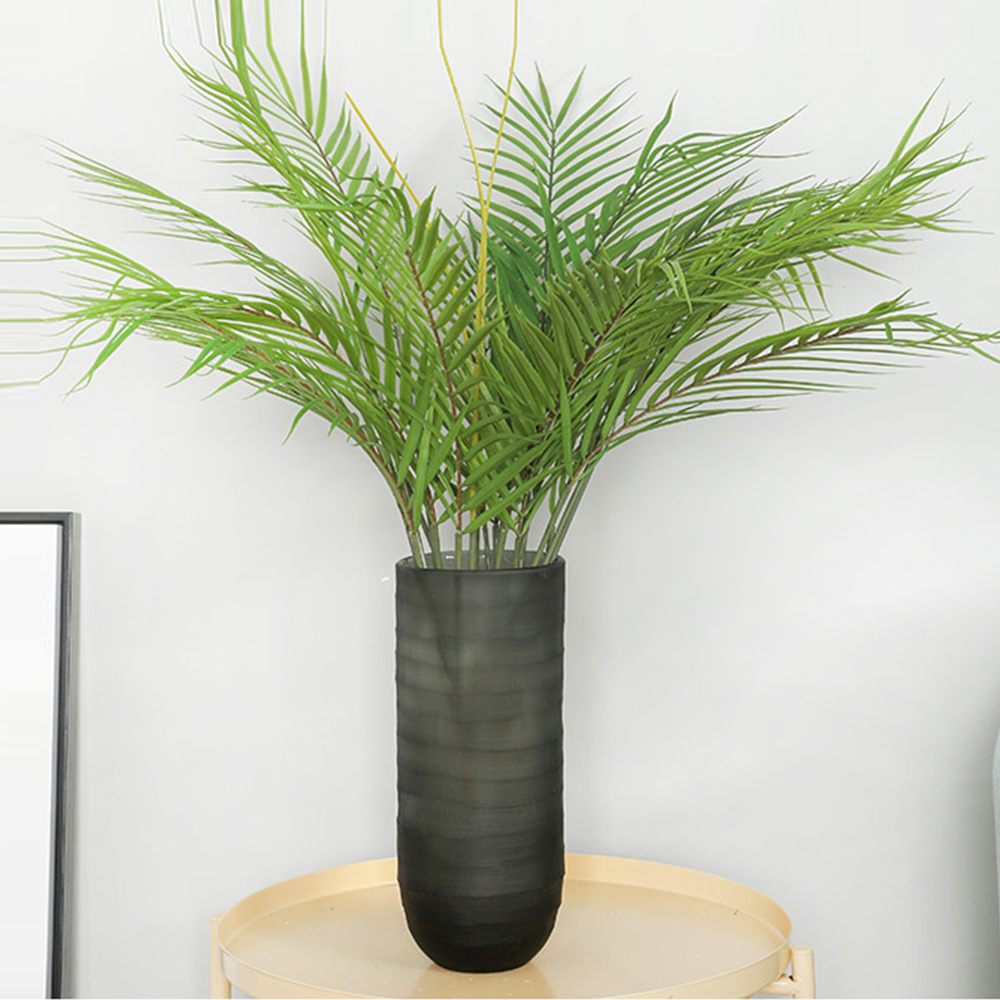 

Artificial Palm Leaves Branch Artificial Plants Decor Tropical Palm Tree Leaves DIY Flower Arrangement For Home Wedding Decor, As pic