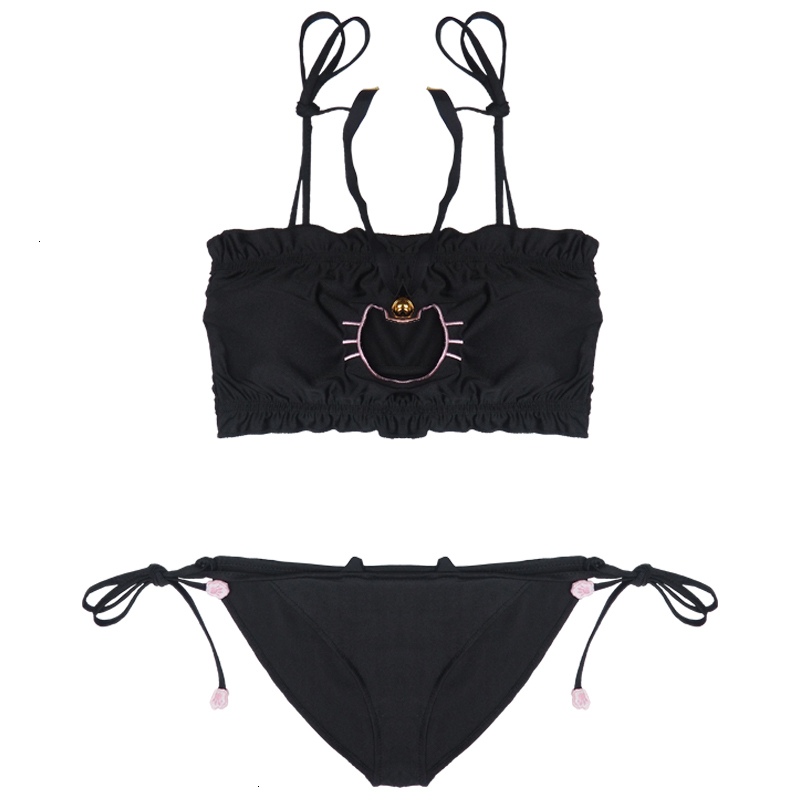 paloli Lolita Handmade Harajuku Leather Elastic Garter Belts with Handcuffs Harness