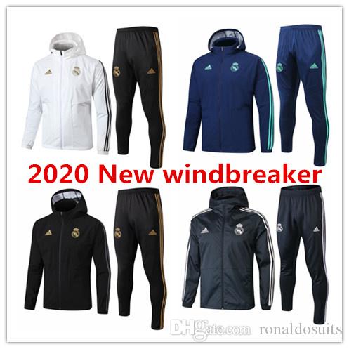 Real Madrid Soccer Jersey Black Zipper Cardigan Sweater Coat Clothes Tops