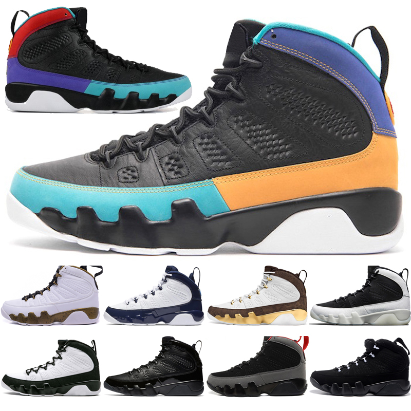 

2019 9 9s Dream It Do It UNC Mop Melo Mens Basketball Shoes LA OG Space Jam men Bred All Black Anthracite sports sneakers women trainers, #07 all black