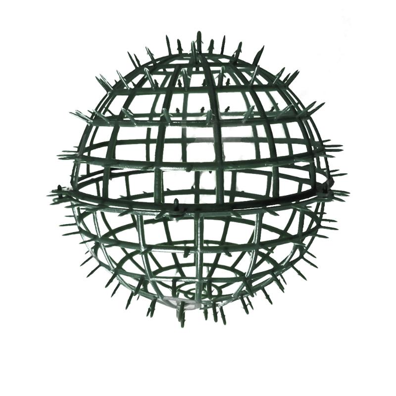 

Party Supplies Home Round Accessories Flexible DIY Festival Wedding Decoration Artificial Plant Flower Ball Frame Green Durable, As pic