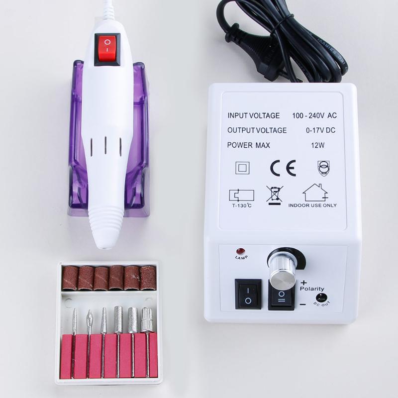 

20000RPM 12W Electric Nail Drill Machine For Manicure And Pedicure Drill Milling Machine Nails Equipment Set Electric Nail File