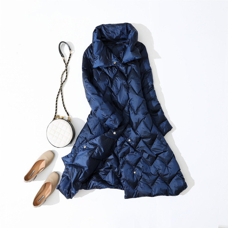 

White Duck Down Jacket Women Ultra Light Down Jacket Autumn Winter Coat Women Puffer Warm Parka Casaco YY11406, Black