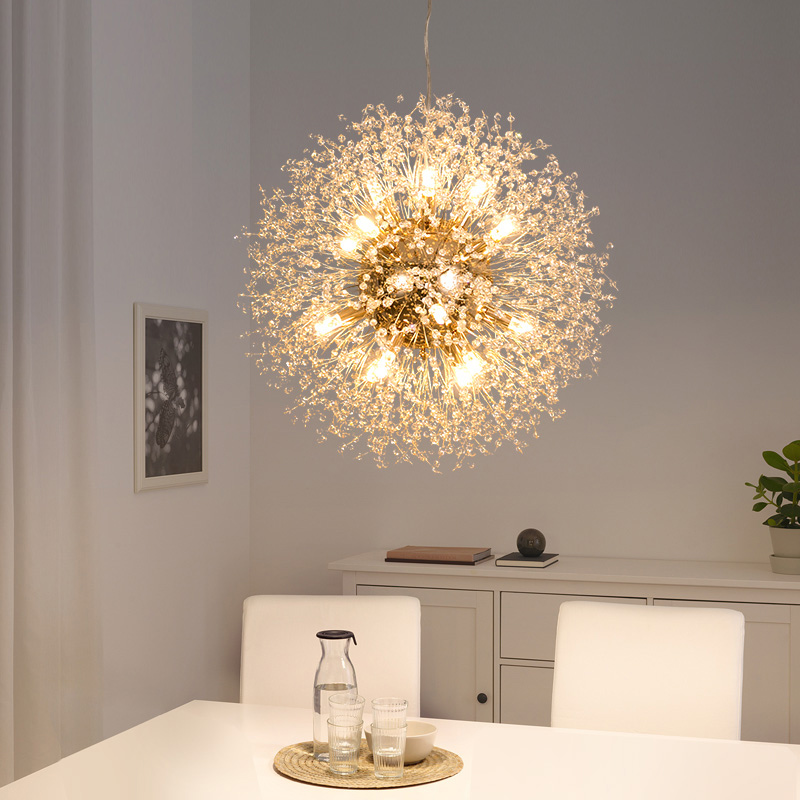 

Spark Ball LED Chandelier Lighting Dandelion Chandelier Dinning Living Room Bar Personality Creative Art Crystal Lamps - I202