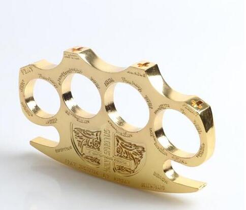 

Detective BRASS KNUCKLE DUSTERS GOLD Silver Powerful damage safety equipment self-defense Tool