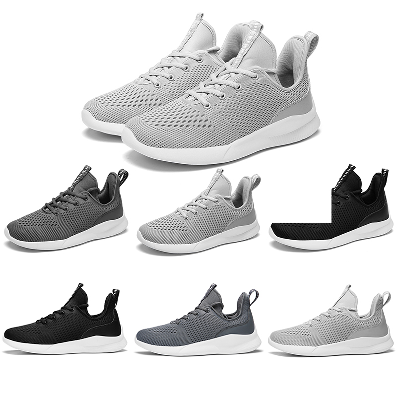 

2020 Fashion Women Mens Running Shoes Black White Grey Mesh Breathable Sports Sneakers Mens Trainers Homemade brand Made in China size 39-44