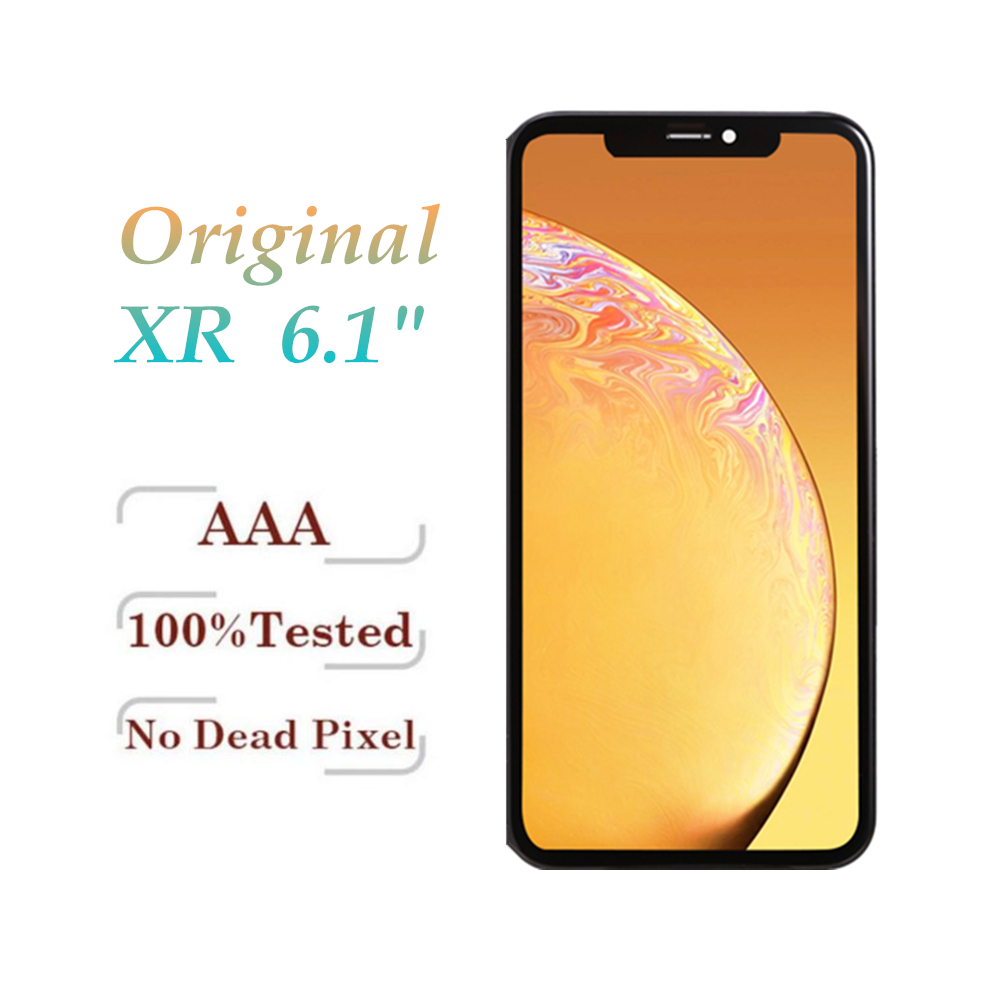 

100% Original LCD For iPhone XR Display Touch Digitizer Screen Complete Assembly Replacement Parts with Free DHL Shipping
