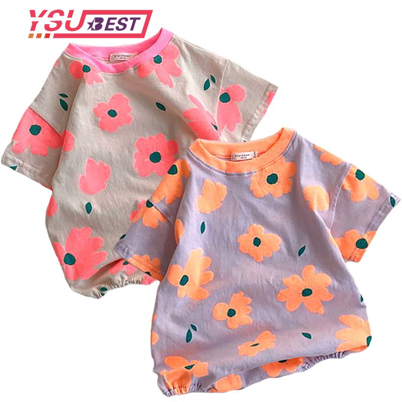 

0-3Y Baby Girls Bodysuit Summer Baby Clothes Big Flower Bodysuits Infant Girls Cothes Short Sleeve Boys Jumpsuit, 202h11 pink
