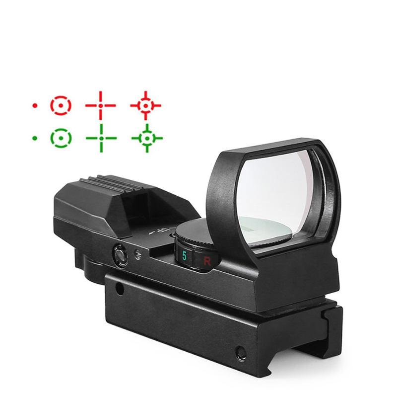 

Hot 20mm Rail Riflescope Hunting Optics Holographic Red Dot Sight Reflex 4 Reticle Tactical Scope Collimator Sight
